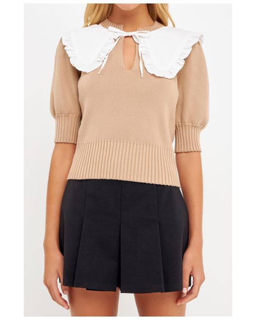 English Factory Collared Knit Sweater