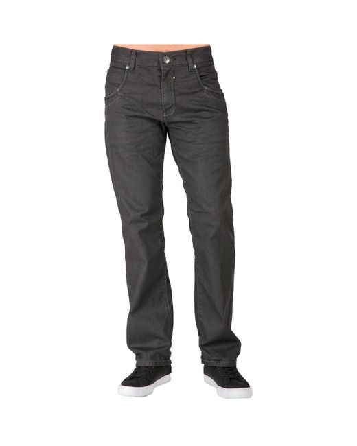 Level 7 Relaxed Straight Leg coated Premium Denim Jeans Zipper Pocket