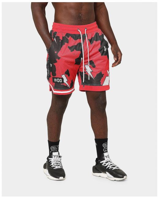 The Anti Order Storm Camo Basketball Shorts red/white