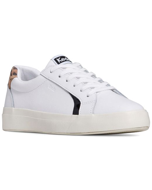 Keds Pursuit Leather Lace-Up Casual Sneakers from Finish Line