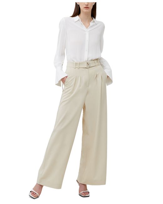 French Connection Everly Belted Suiting Trousers