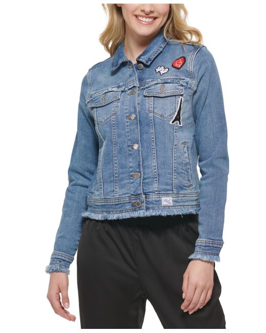 Karl Lagerfeld Denim Jacket with Patches