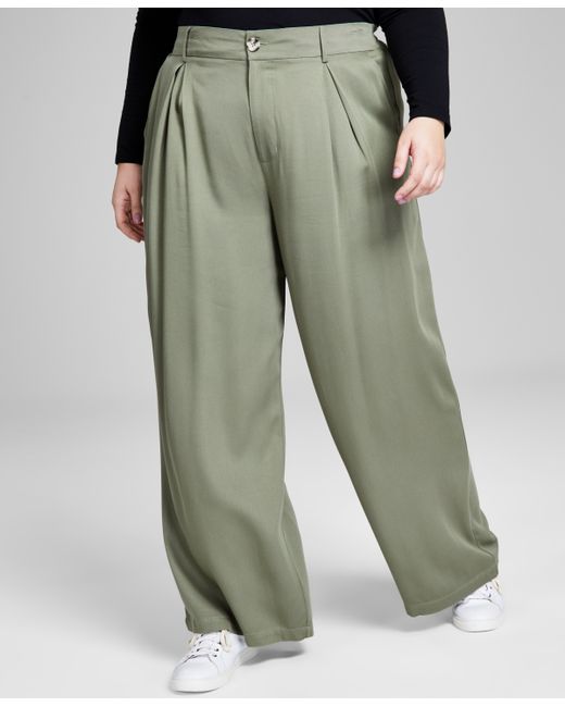And Now This Trendy Plus Easy Wide-Leg Trousers