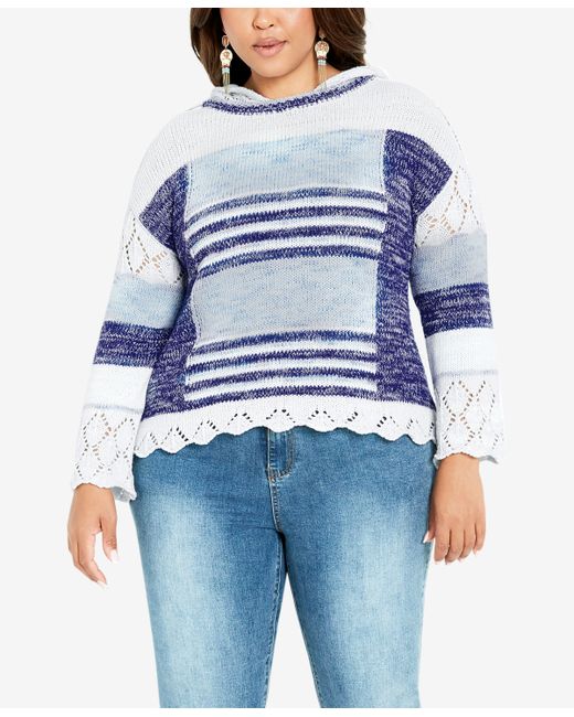 Avenue Plus Elissa Hooded Sweater