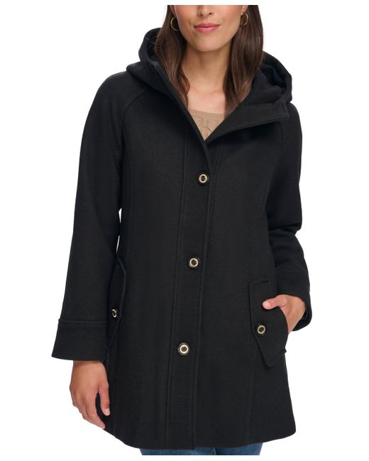 Tommy Hilfiger Hooded Button-Front Coat Created for Macy