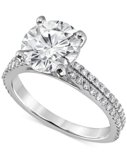Badgley Mischka Certified Lab Grown Diamond Engagement Ring 3-3/8 ct. t.w. 14k Gold