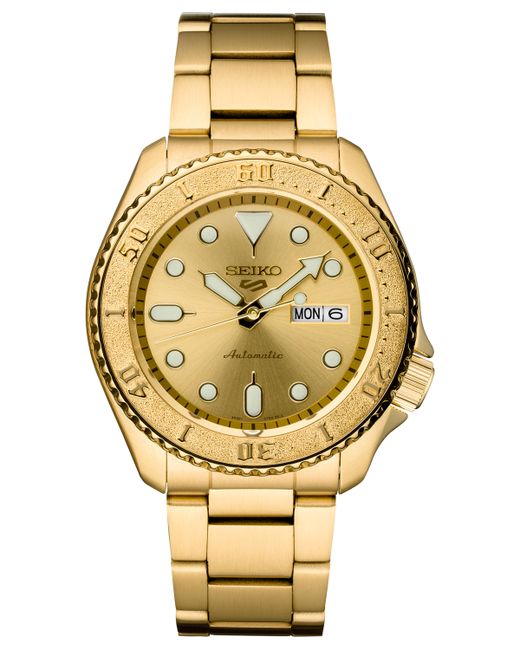 Seiko Automatic 5 Sports Tone Stainless Steel Bracelet Watch 43mm