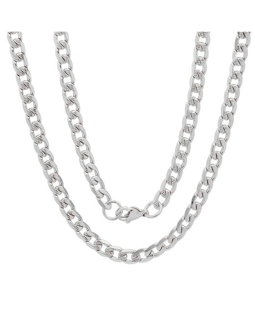 SteelTime Accented 6mm Cuban Chain 24 Necklaces