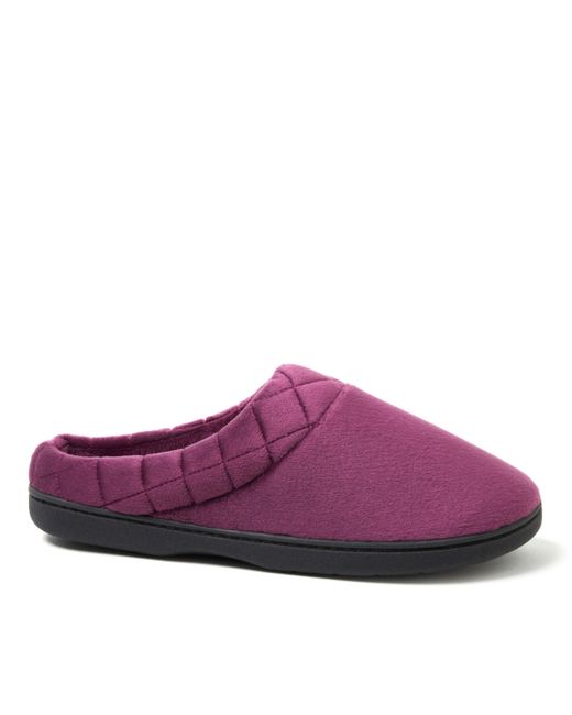 Dearfoams Darcy Velour Clog With Quilted Cuff Slippers