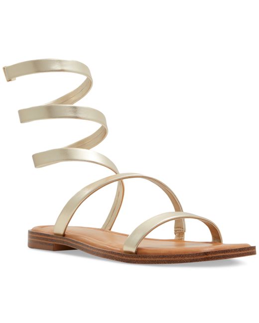 Aldo Spinella Strappy Ankle-Wrap Flat Sandals