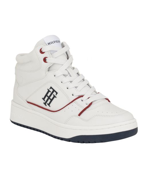 Tommy Hilfiger Terryn Casual Lace-Up High Top Sneakers Red