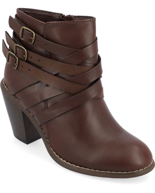 Journee Collection Wide Strap Boots
