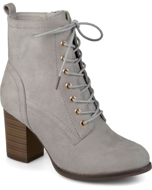Journee Collection Lace Up Booties