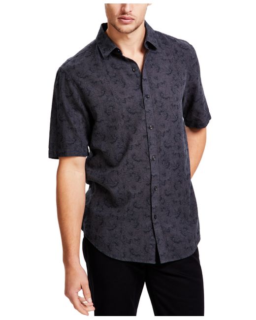 Alfani Terra Regular-Fit Floral-Print Button-Down Shirt Created for