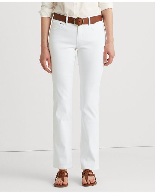 Lauren Ralph Lauren Petite Mid-Rise Straight Jean Short Lengths