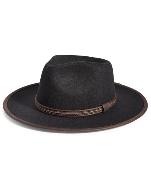 Scala Provato Knit Faux-Wool Safari Hat with Faux-Leather Band