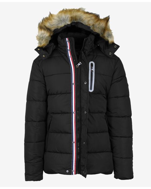 Spire By Galaxy Heavy Tech Puffer Jacket with Hood