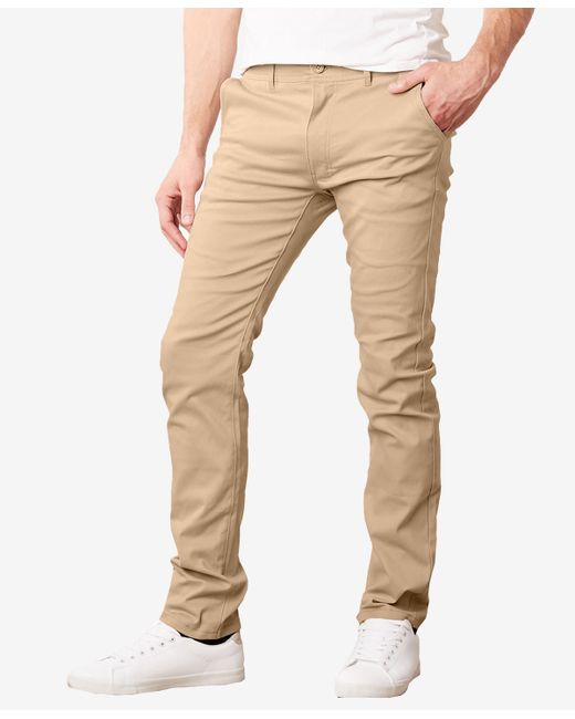 Galaxy By Harvic Super Stretch Slim Fit Everyday Chino Pants