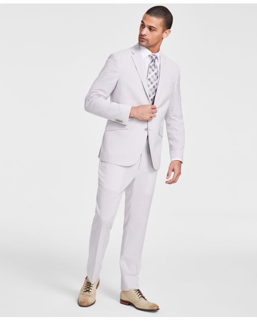 Kenneth Cole REACTION Slim-Fit Mini-Houndstooth Suit