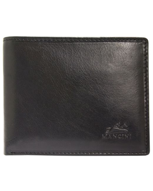 Mancini Boulder Collection Rfid Secure Wallet with Removable Passcase and Coin Pocket