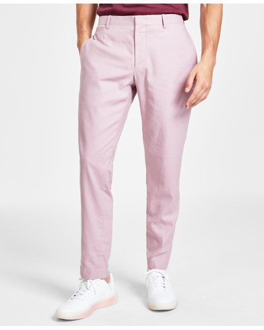 I.N.C. International Concepts Slim-Fit Linen Blend Suit Pants Created for