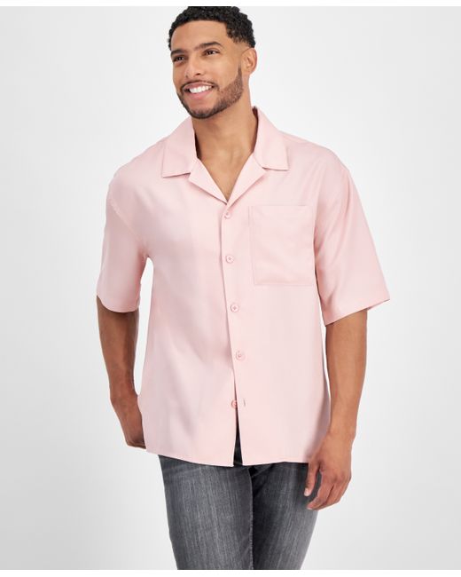 I.N.C. International Concepts Erik Regular-Fit Button-Down Camp Shirt Created for