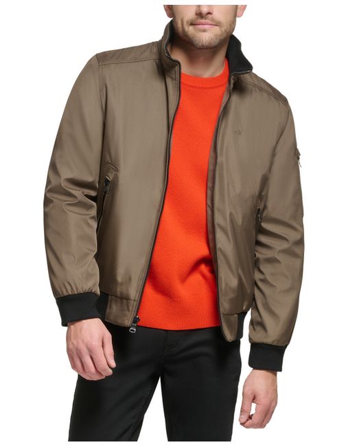 Calvin Klein Classic Zip-Front Ripstop Bomber Jacket