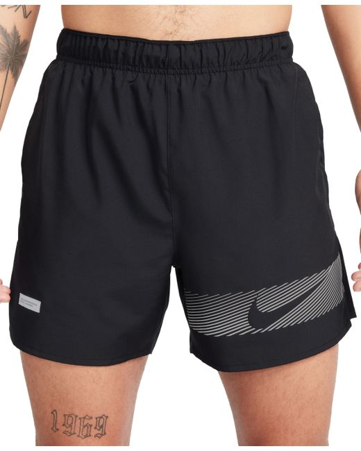 Nike Challenger Flash Dri-fit 5 Running Shorts reflective Silv