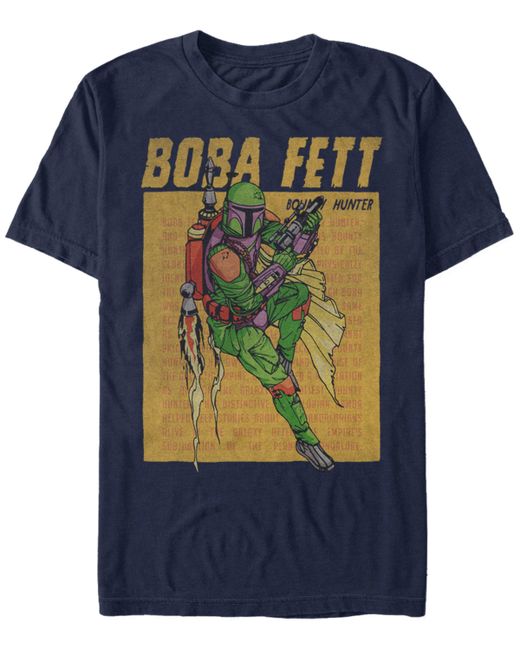 Fifth Sun Star Wars Classic Boba Fett Bounty Hunter Jet Pack Short Sleeve T-Shirt