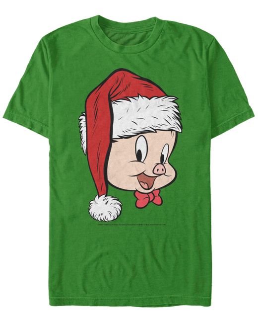 Fifth Sun Looney Tunes Santa Porky Short Sleeve T-shirt