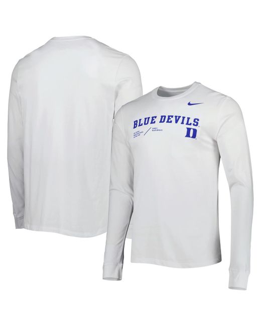 Nike Duke Blue Devils Team Practice Performance Long Sleeve T-shirt