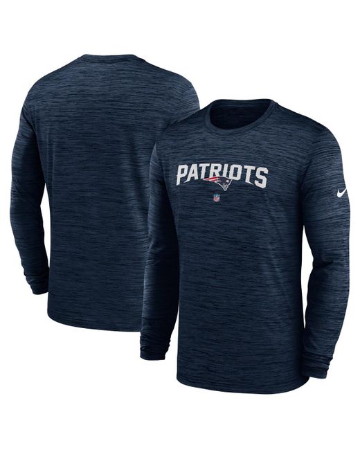 Nike New England Patriots Sideline Team Velocity Performance Long Sleeve T-shirt