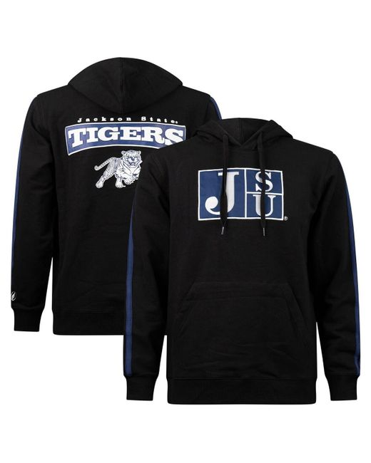 Fisll Jackson State Tigers Striped Oversized Print Pullover Hoodie