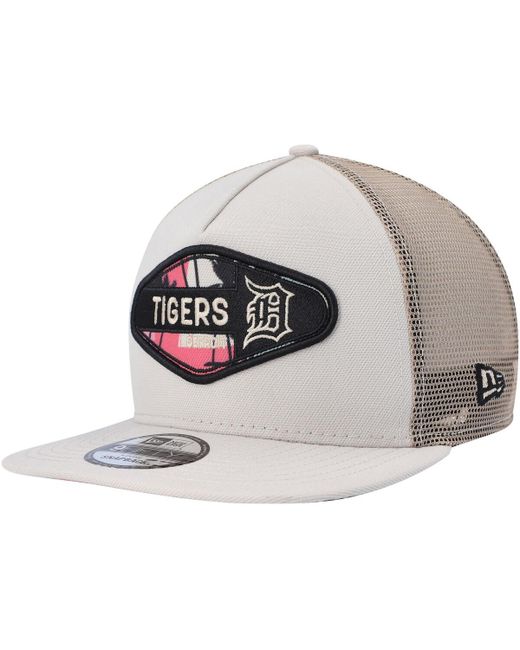 New Era Detroit Tigers Retro Beachin Patch A-Frame Trucker 9FIFTY Snapback Hat