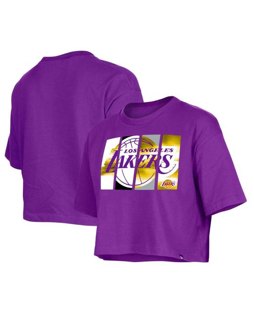New Era Los Angeles Lakers Cropped T-shirt