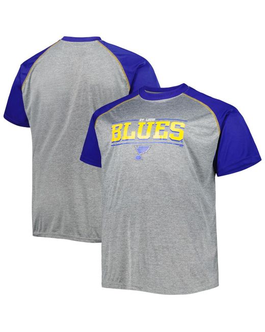 Profile St. Louis Blues Big and Tall Logo Raglan T-shirt