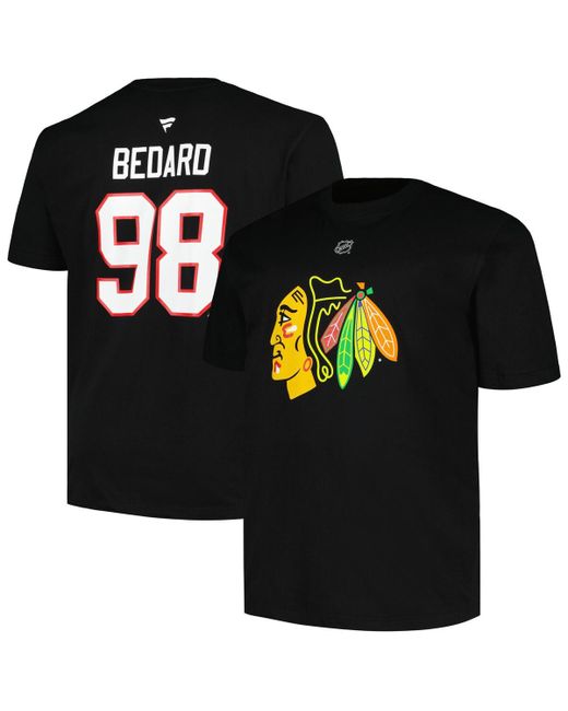 Profile Connor Bedard Chicago Blackhawks Big and Tall Name Number T-shirt