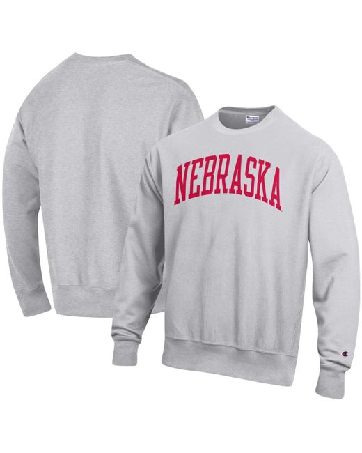 Champion Nebraska Huskers Arch Reverse Weave Pullover Sweatshirt