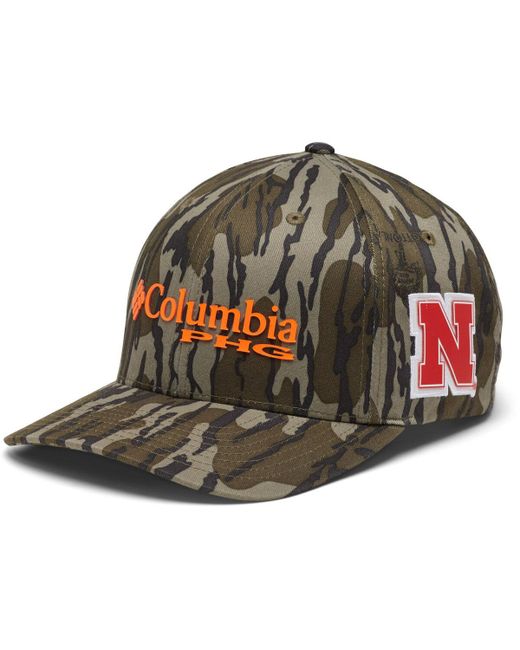 Columbia Mossy Oak Nebraska Huskers Bottomland Flex Hat