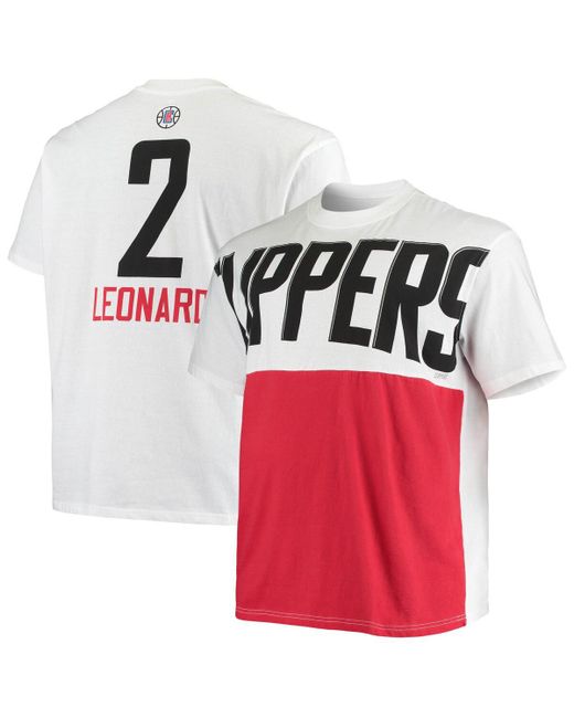 Fanatics Kawhi Leonard La Clippers Big and Tall Yoke T-shirt