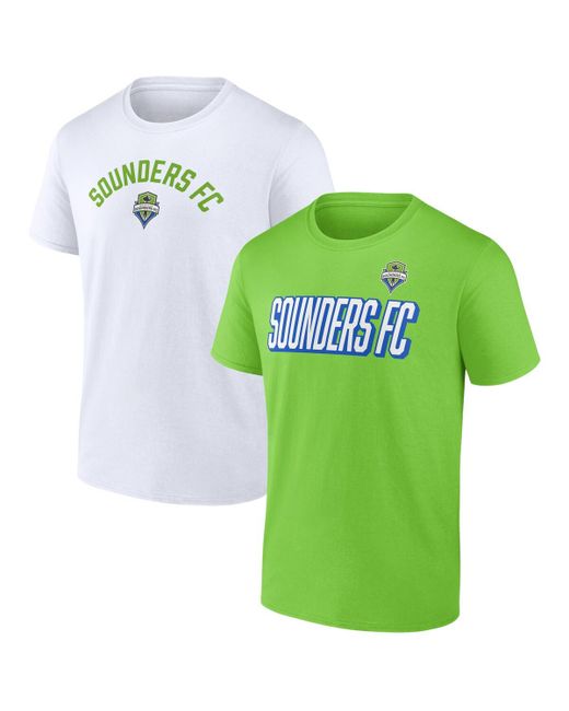 Fanatics White Seattle Sounders Fc Two-Pack Player T-shirt Set
