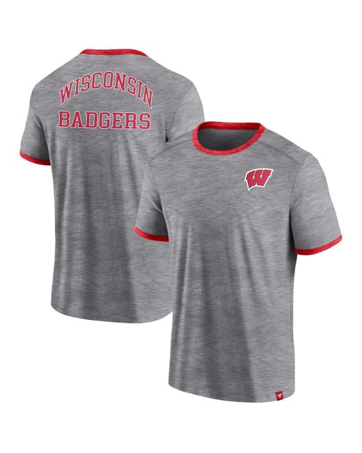 Fanatics Wisconsin Badgers Classic Stack Ringer T-shirt