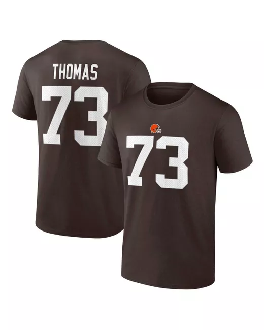 Fanatics Joe Thomas Cleveland Browns Retired Player Icon Name and Number T-shirt