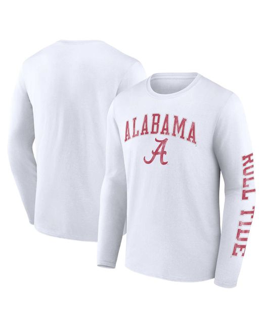 Fanatics Alabama Crimson Tide Distressed Arch Over Logo Long Sleeve T-shirt