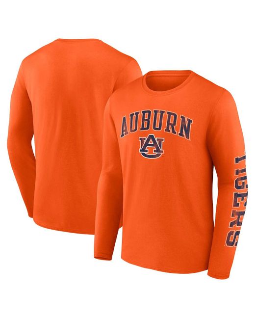 Fanatics Auburn Tigers Distressed Arch Over Logo Long Sleeve T-shirt