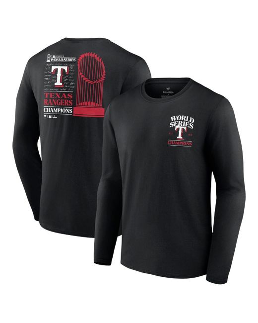 Fanatics Texas Rangers 2023 World Series Champions Signature Roster Long-Sleeve T-shirt