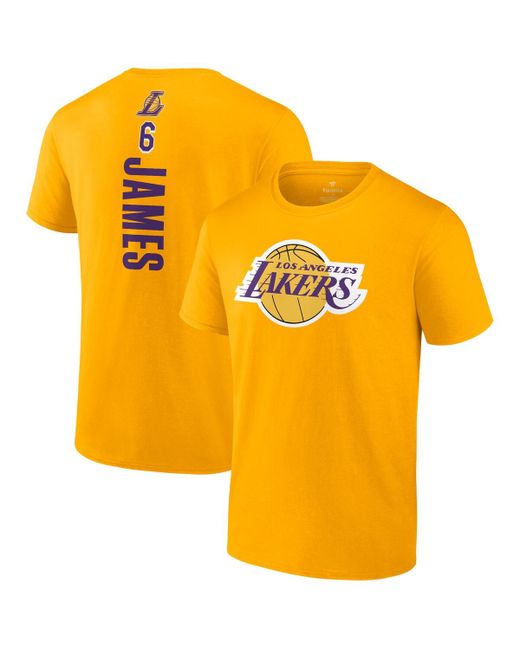 Fanatics LeBron James Los Angeles Lakers Playmaker Name and Number T-shirt