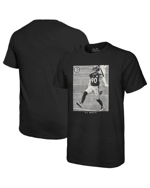 Majestic Threads T.j. Watt Pittsburgh Steelers Oversized Player Image T-shirt