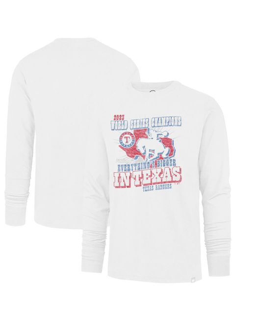 '47 Brand 47 Brand Texas Rangers 2023 World Series Champions Local Playoff Franklin Long Sleeve T-shirt