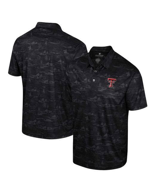 Colosseum Texas Tech Red Raiders Daly Print Polo Shirt
